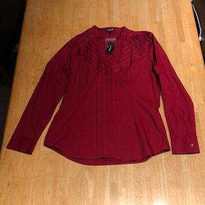 NWT Express Button Down Stretch Dress Shirt, Large